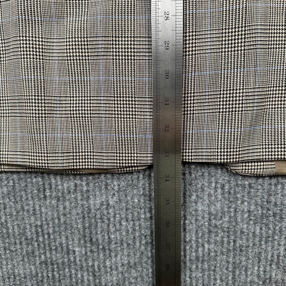 Lauren Ralph Lauren Mens Sport Coat 48L Gray Prince of Wales Wool Check - Picture 10 of 12